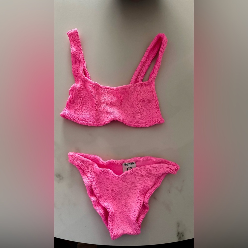 Hunza G Bright Pink Bikini Set